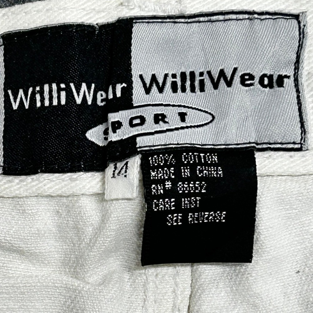 Williwear Shorts Womens Size 14 White Denim High … - image 6